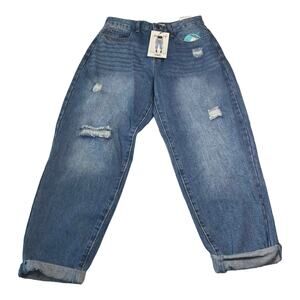 YMI Dream Collection Womens Jeans Junior Size 7 Loose Balloon Fit Medium Wash